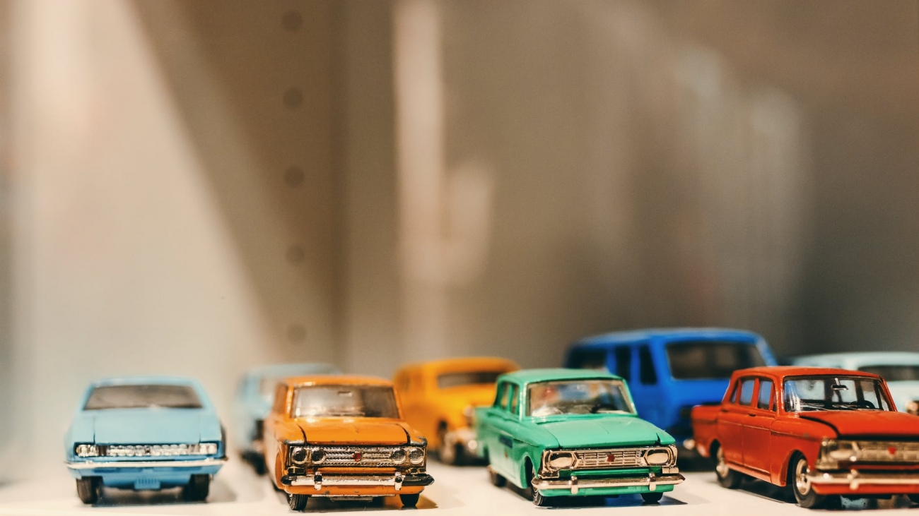 selective focus photography of die cast model toy cars