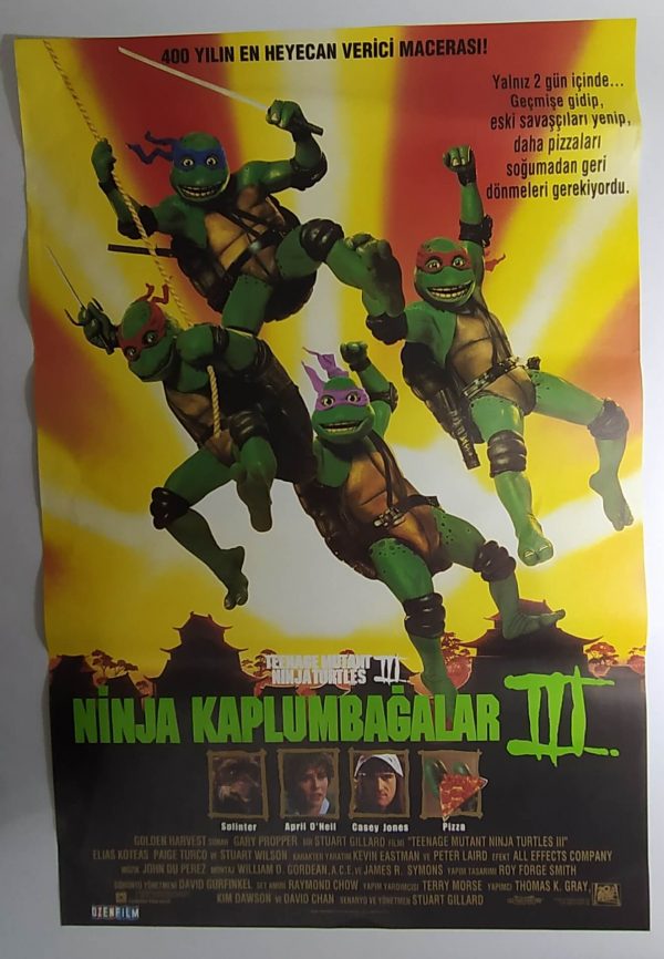 TEENAGE MUTANT TURTLES 3 movie poster