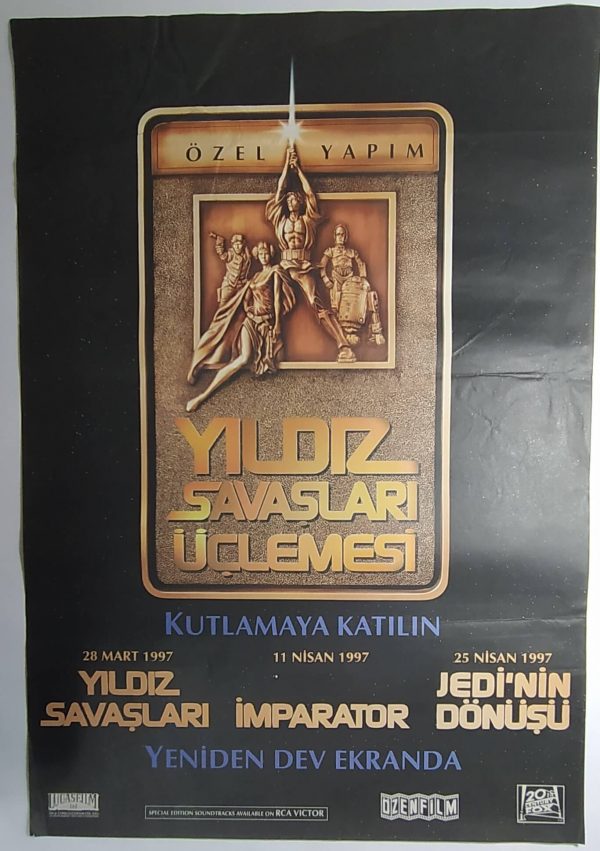 STAR WARS TRILOGY YILDIZ SAVASLARI UCLEMESI MOVIE POSTER